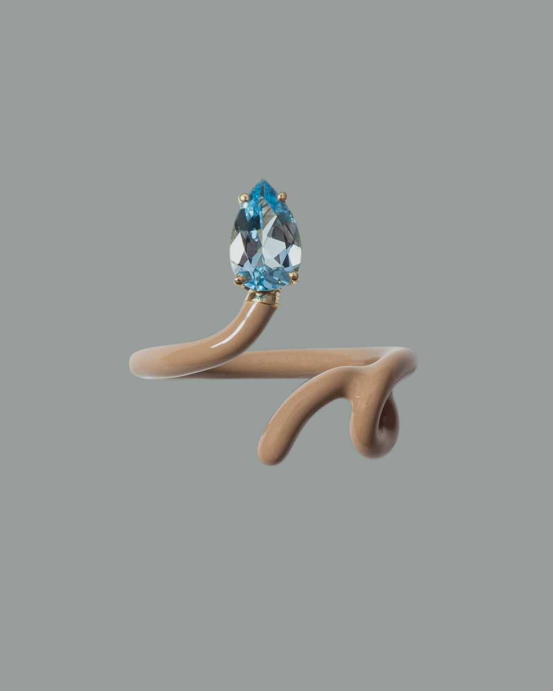 Baby Vine Tendril Ring - Warm Taupe – Shihara Lab