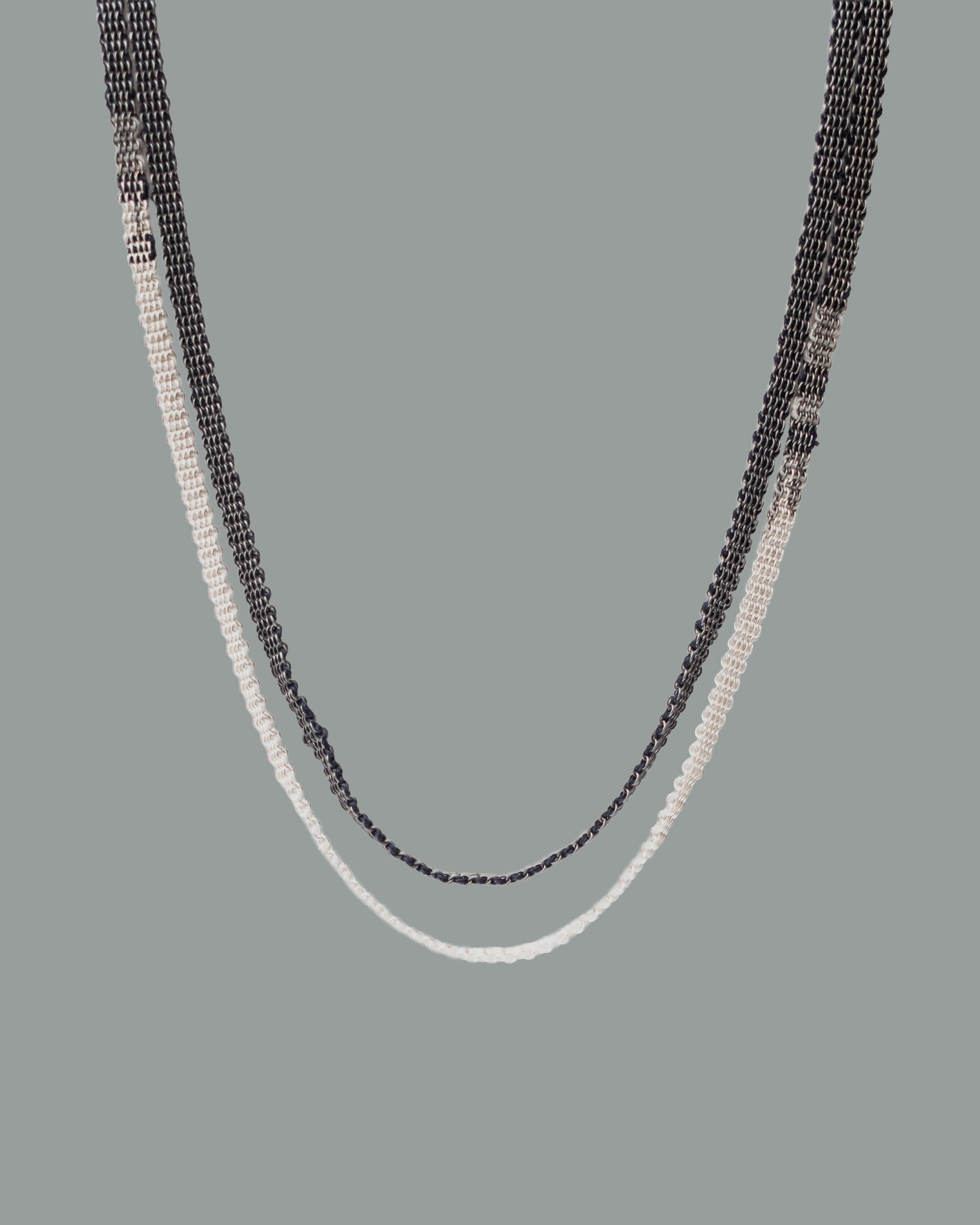 Wide Woven String Necklace 090.04 HRX – Shihara Lab