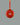 Persimmon Twisted Silk Cord Red Jasper Discus Necklace