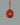Persimmon Twisted Silk Cord Red Jasper Discus Necklace