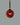 Walnut Twisted Silk Cord Carnelian Discus Necklace