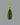 Large Green Tourmaline Tear Pendant