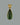 Large Green Tourmaline Tear Pendant