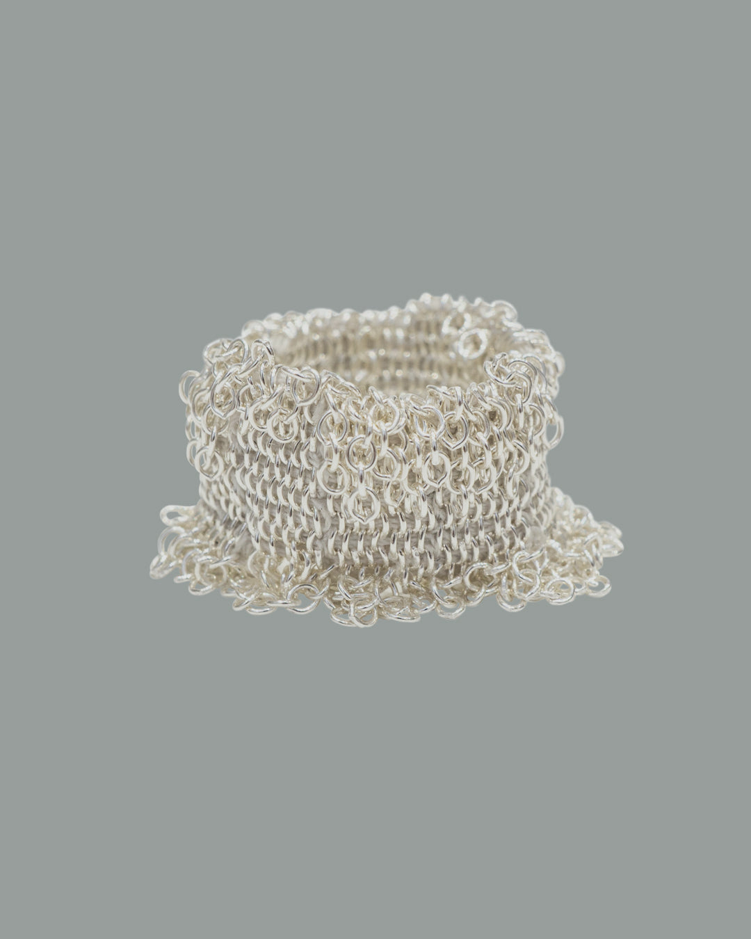 Wide Woven String Ring 006.70 S – Shihara Lab